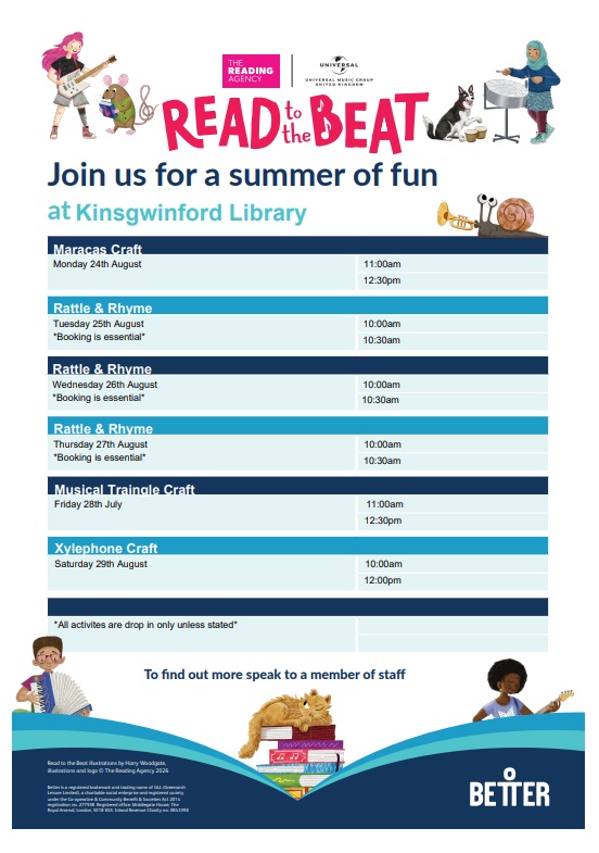 Kingswinford Library - Summer Reading Challenge 24-29 August 2026